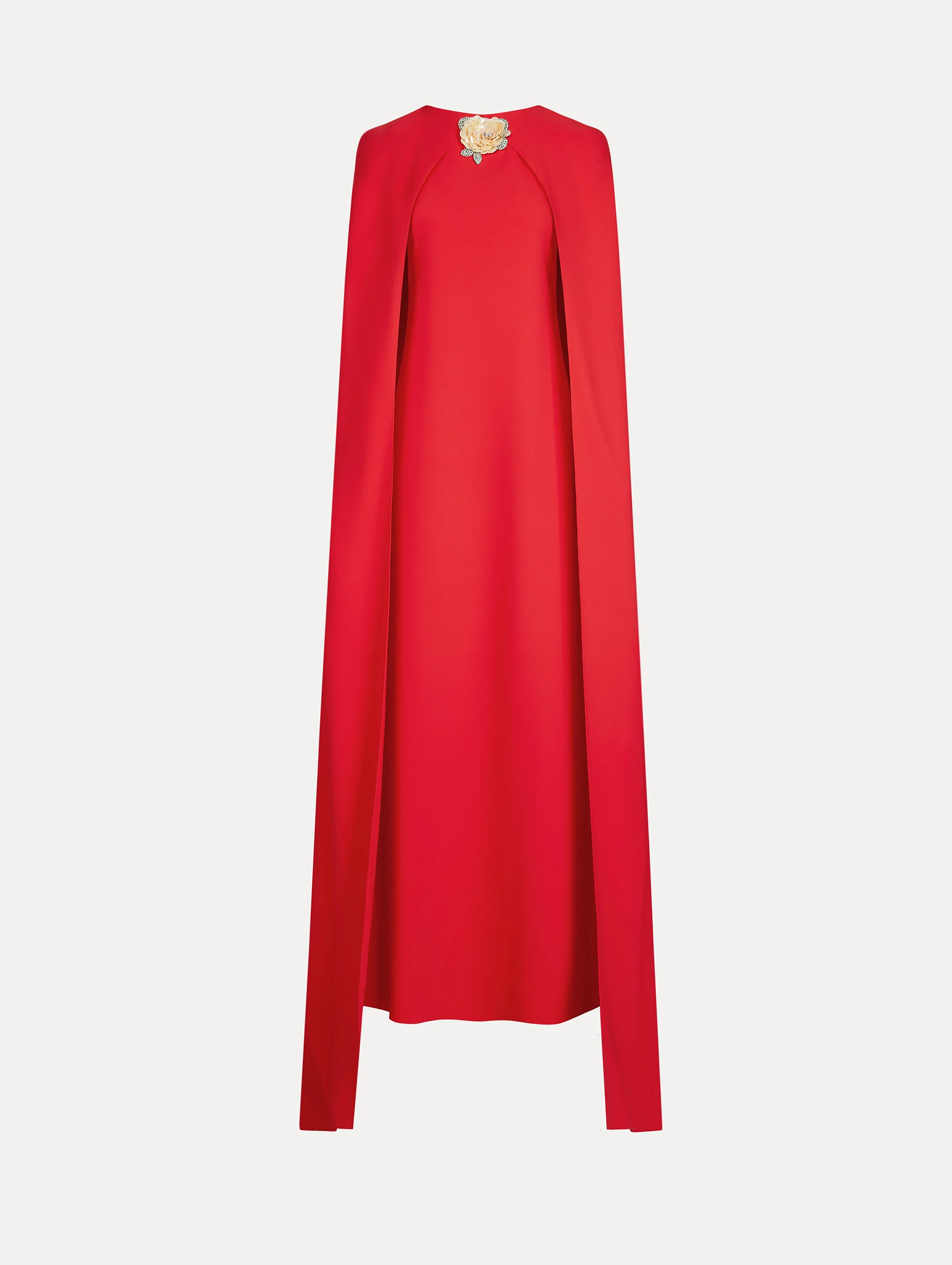 Brooch Embroidered Cape-Back Caftan