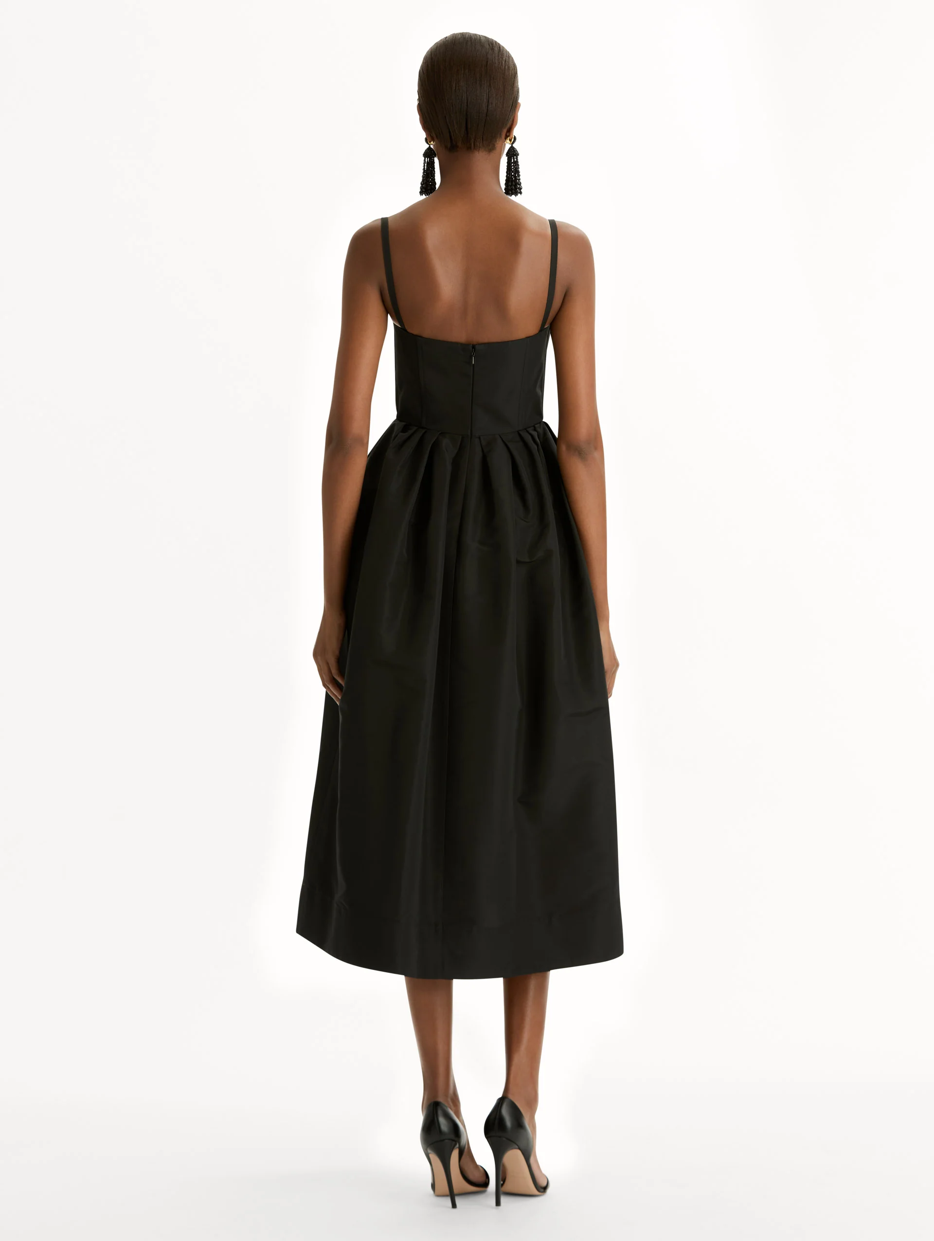 Bustier-Detailed Faille Dress - Image 3