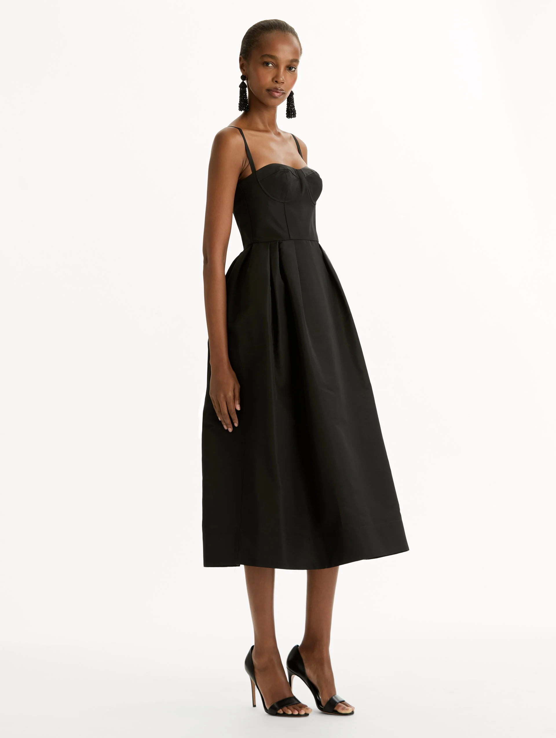 Bustier-Detailed Faille Dress - Image 4
