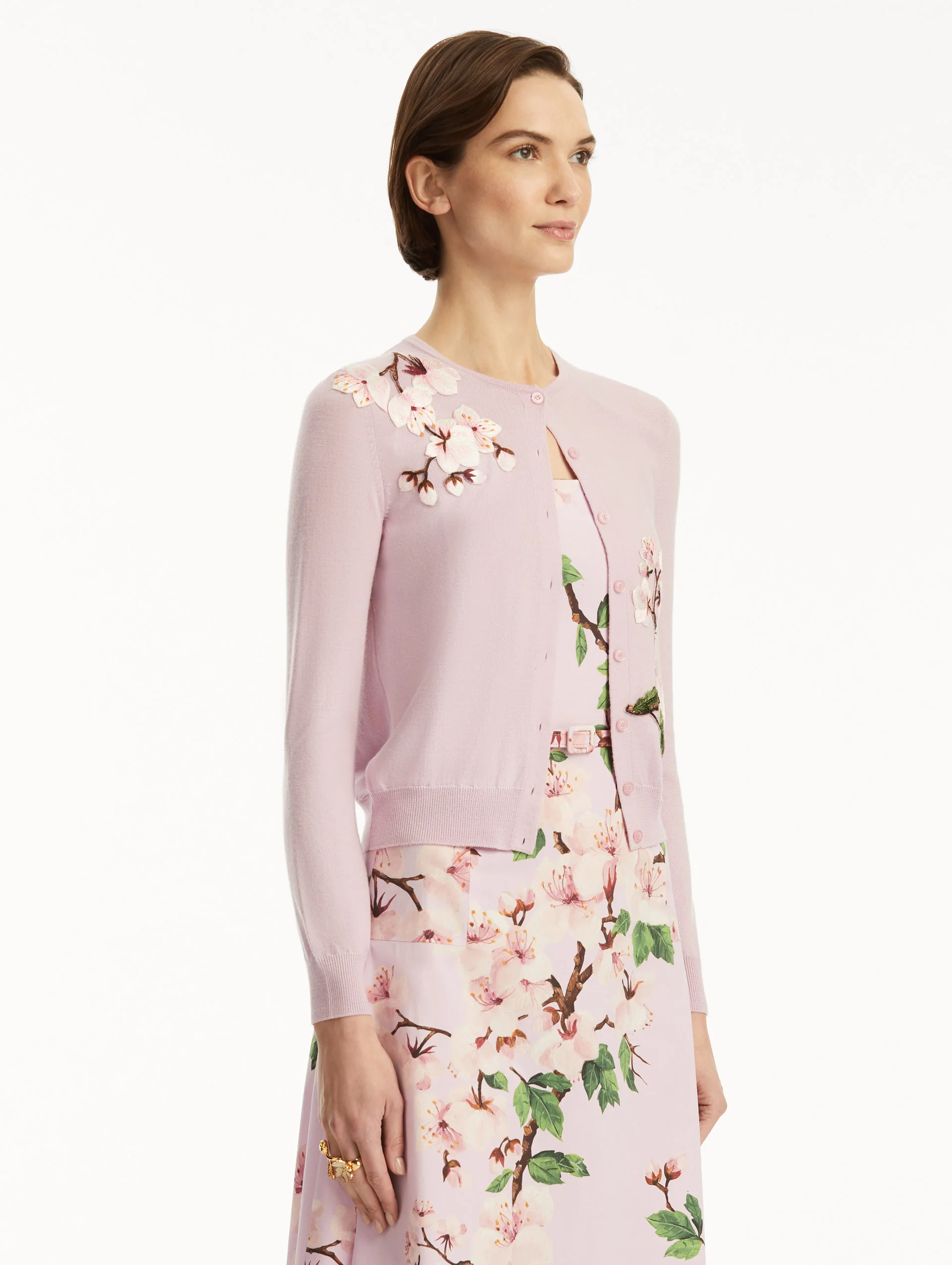 Cherry Blossom Threadwork Cardigan - Image 4