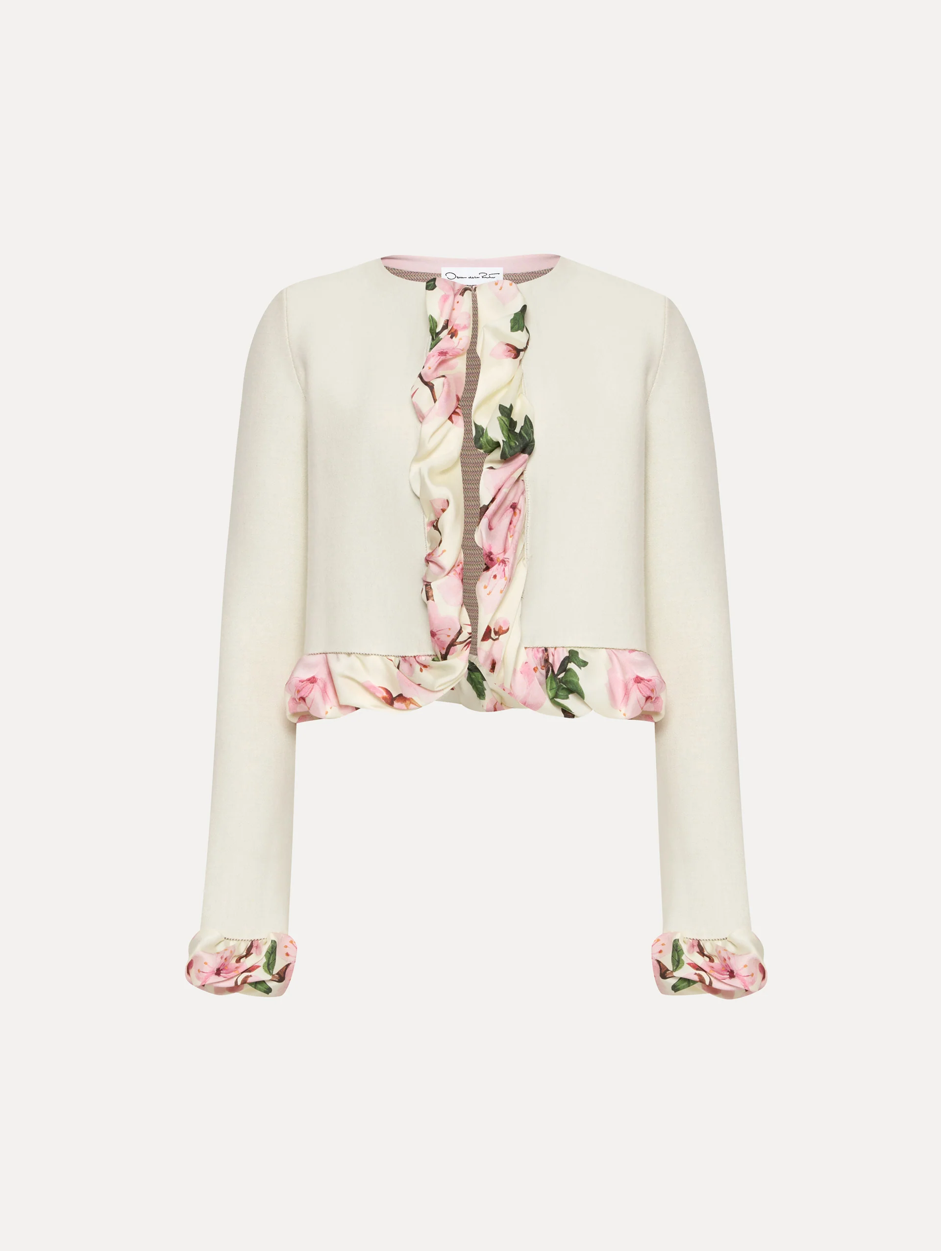 Cherry Blossom Twist Trim Cardigan