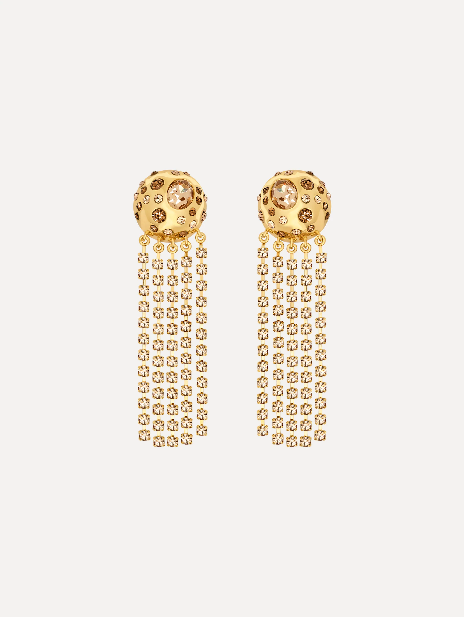 Crystal Fringe Chandelier Earrings