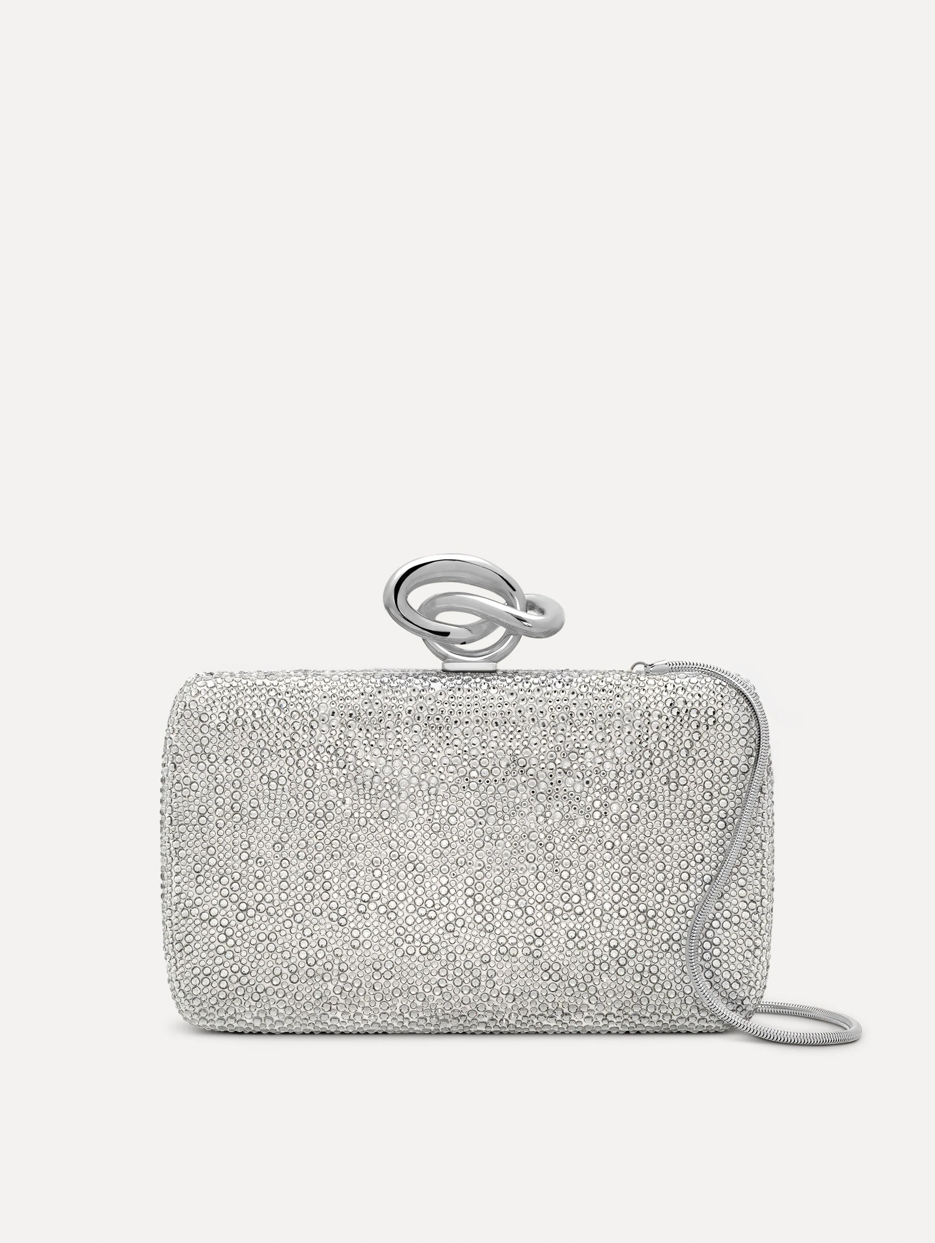 Crystal Pavé Knot Minaudière
