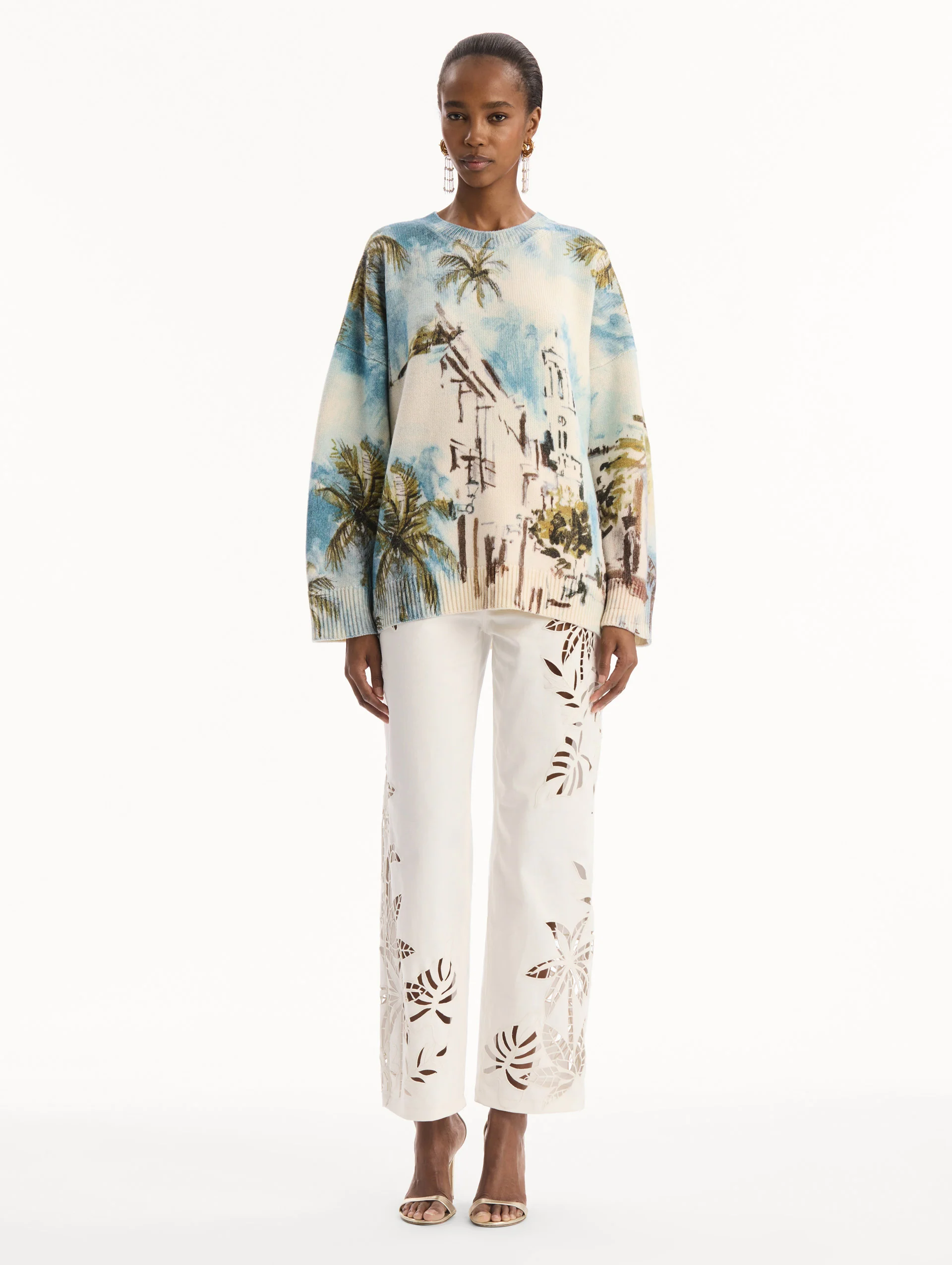 Dominican Landscape Oversized Pullover - Image 3