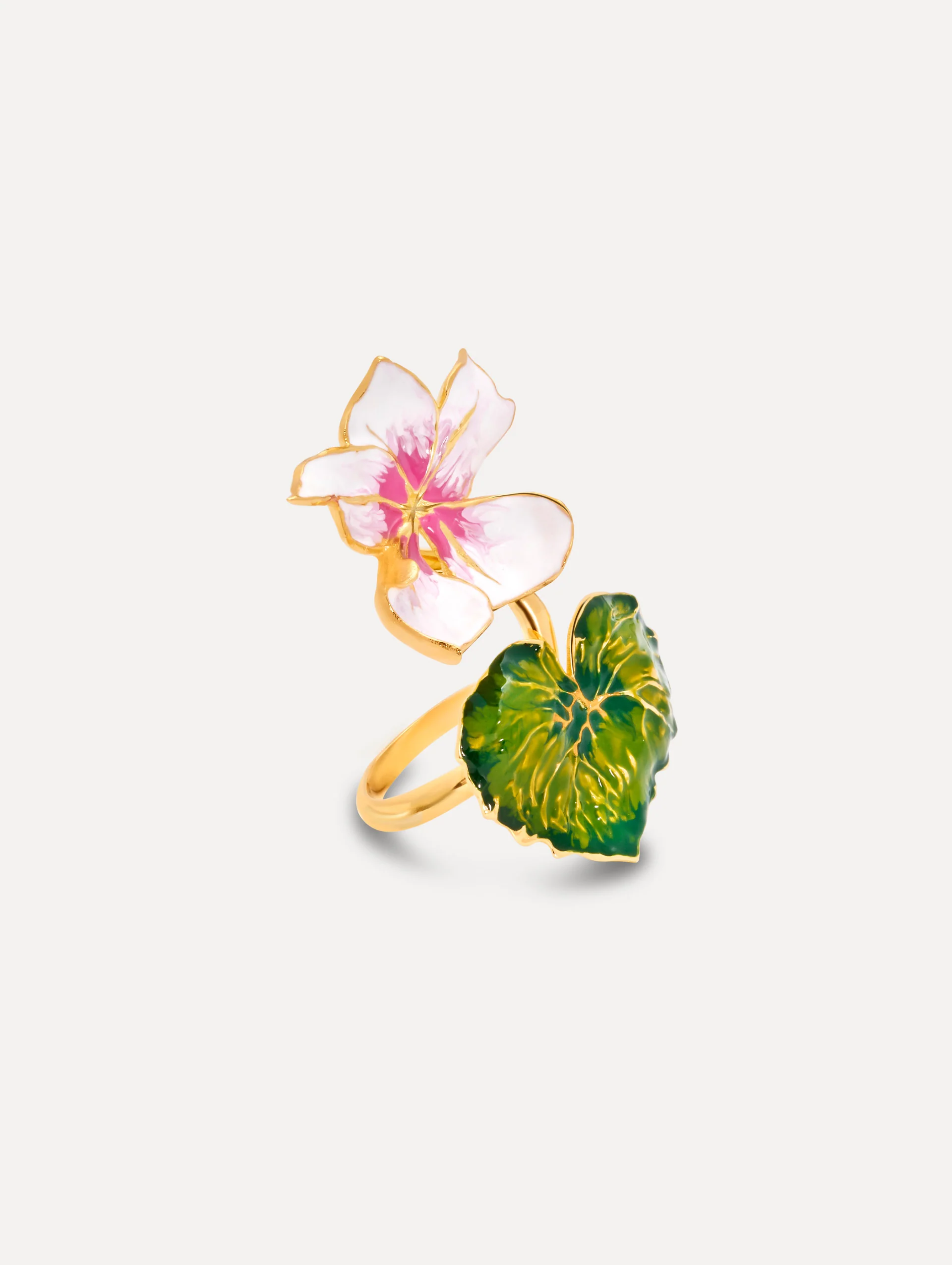 Enamel Cyclamen Ring