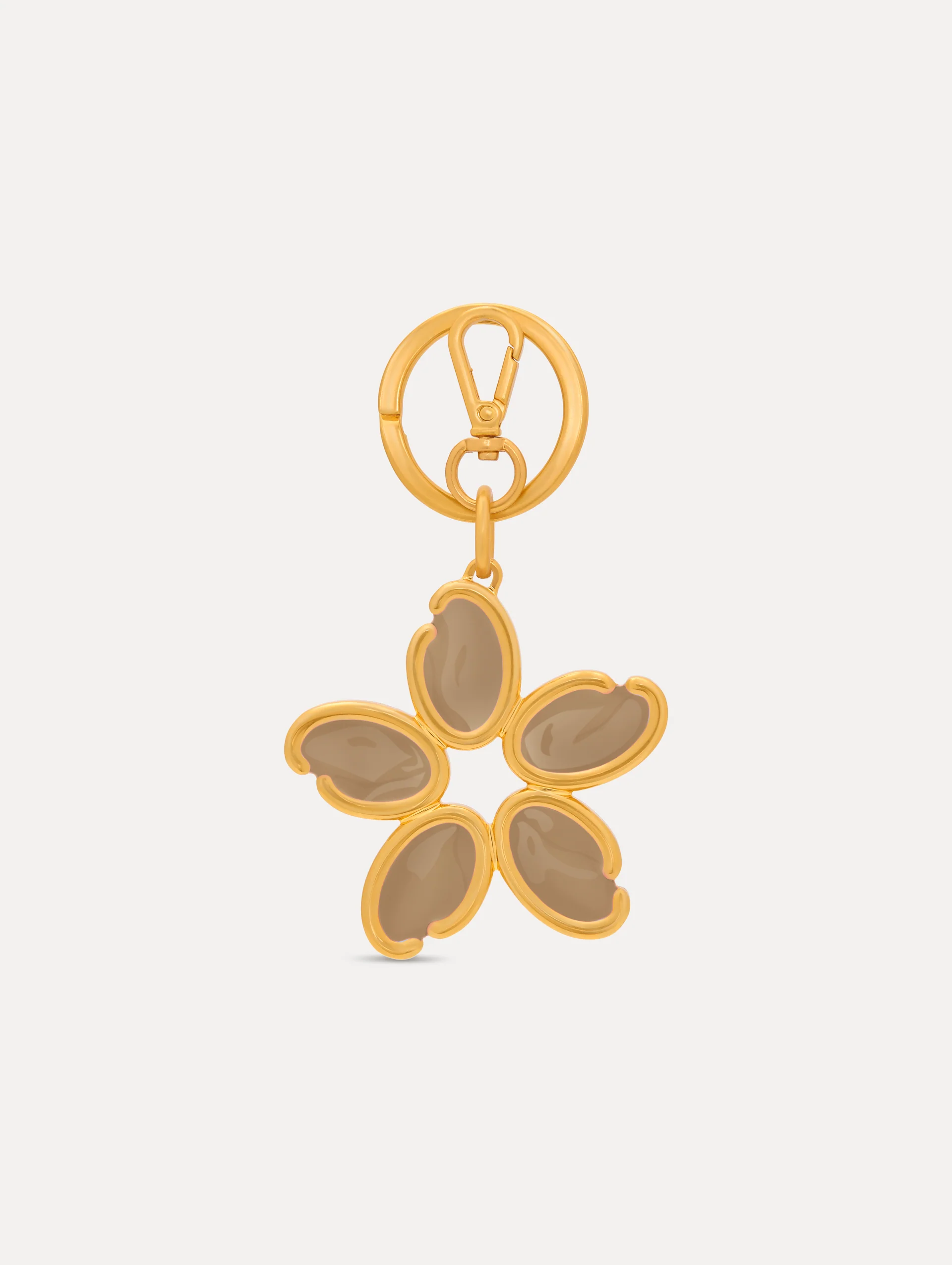 Enamel O Flower Key Chain