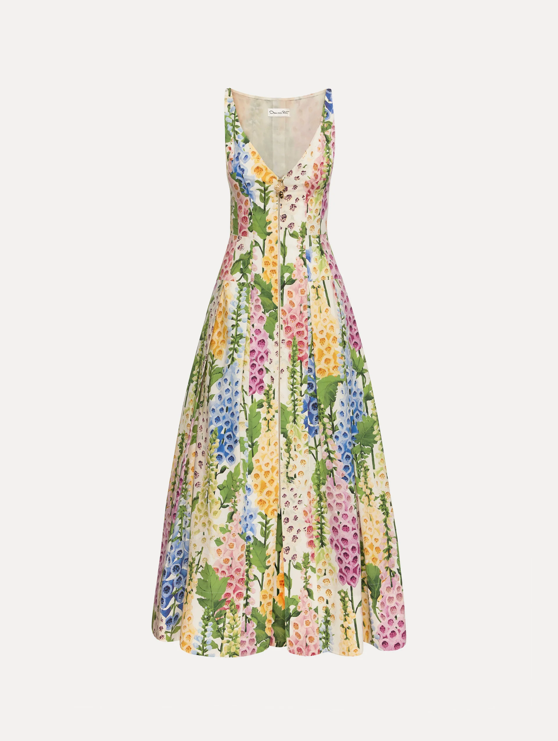 Foxglove Cotton Poplin Dress