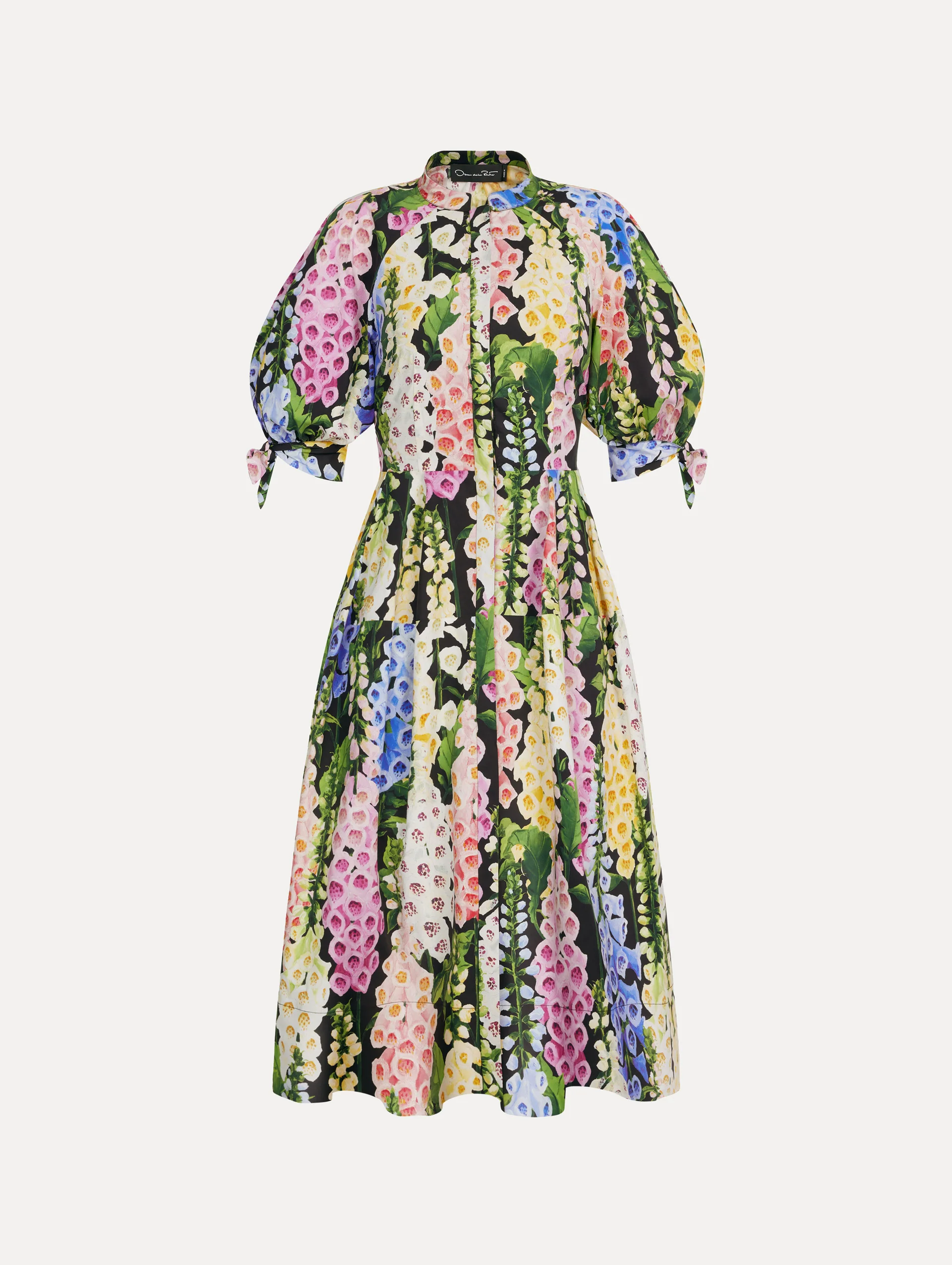 Foxglove Cotton Poplin Puff Sleeve Dress