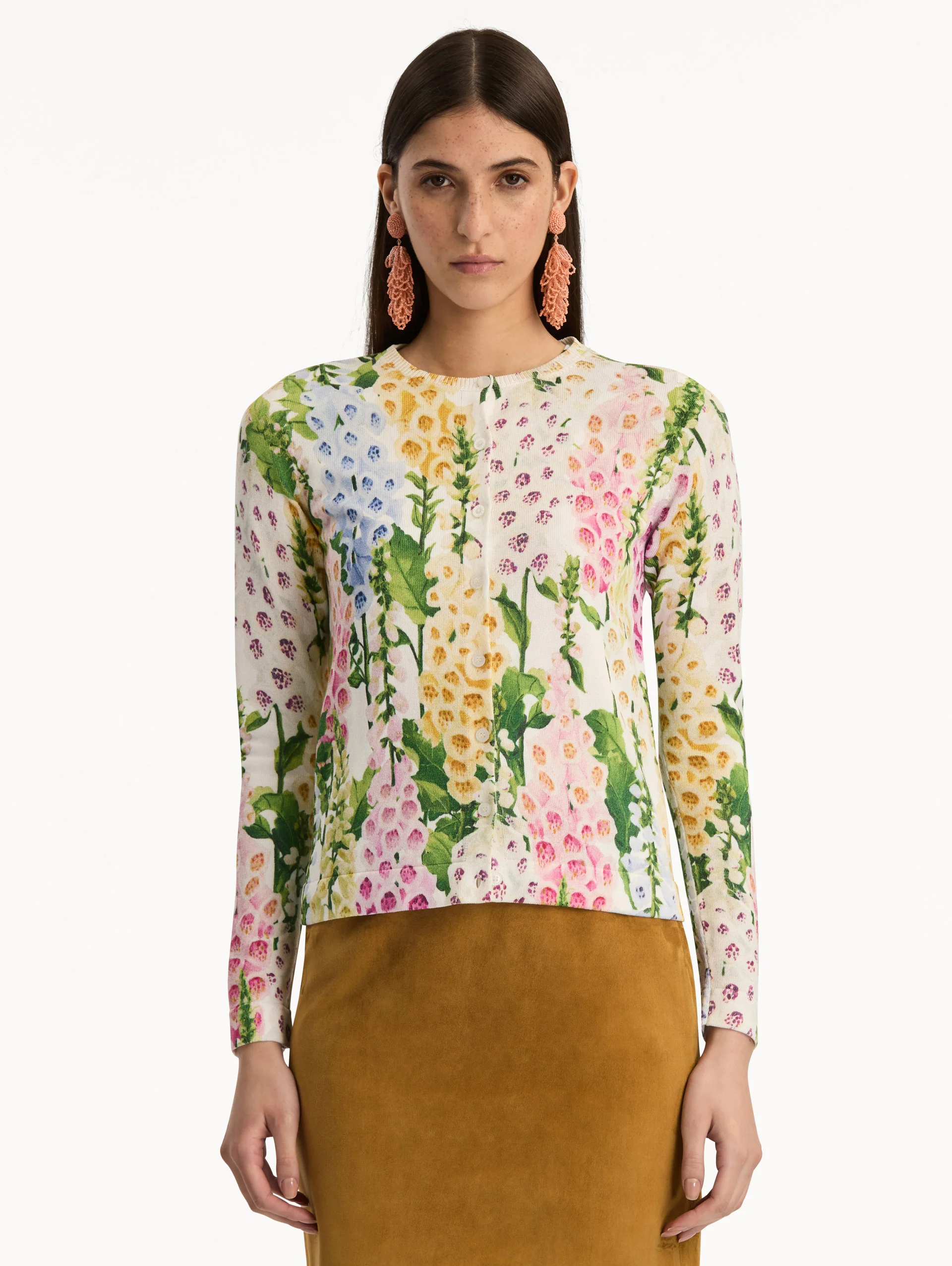 Foxglove Printed Cardigan - Image 2