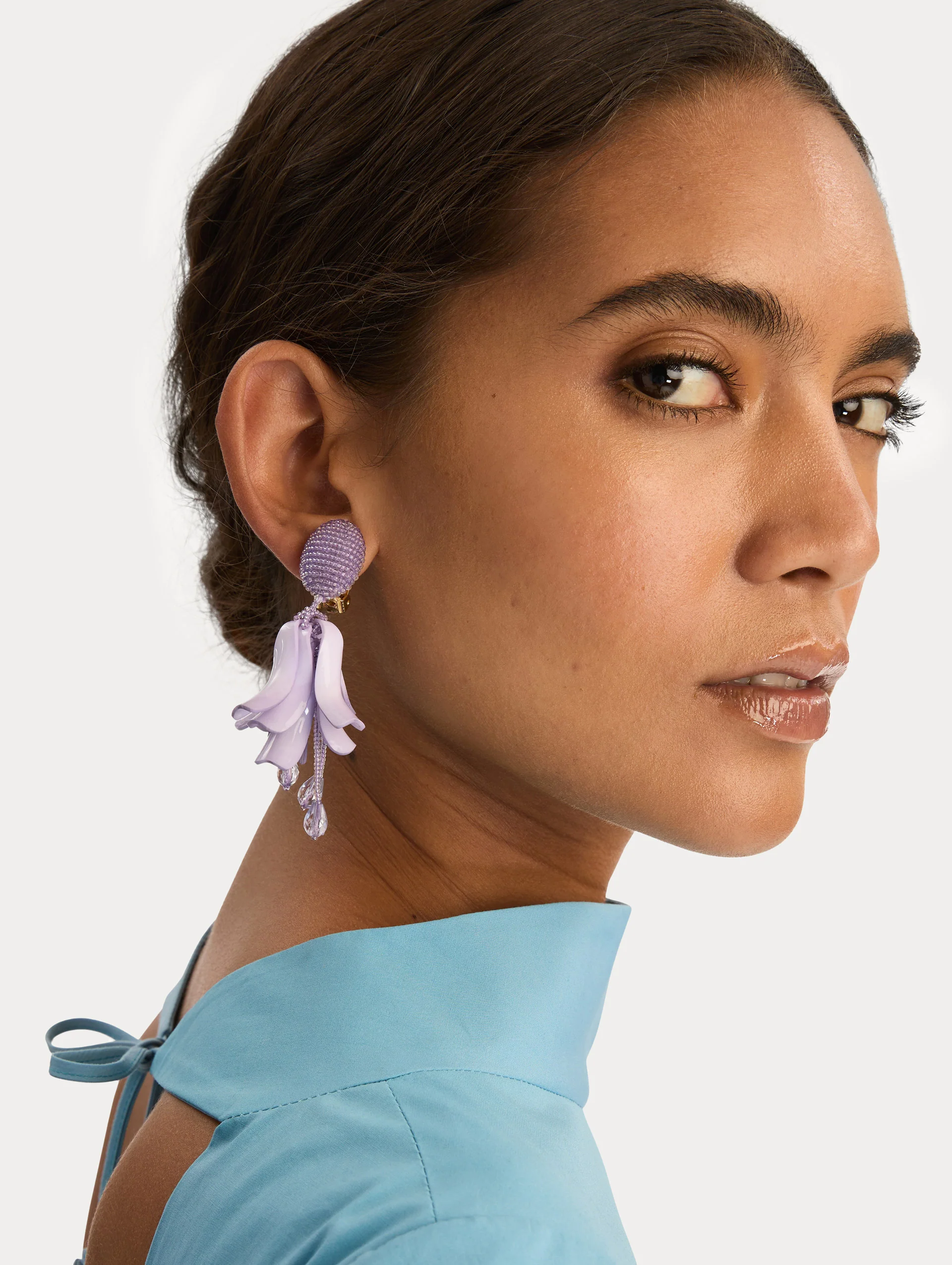 Impatiens Clip-On Earrings - Image 2