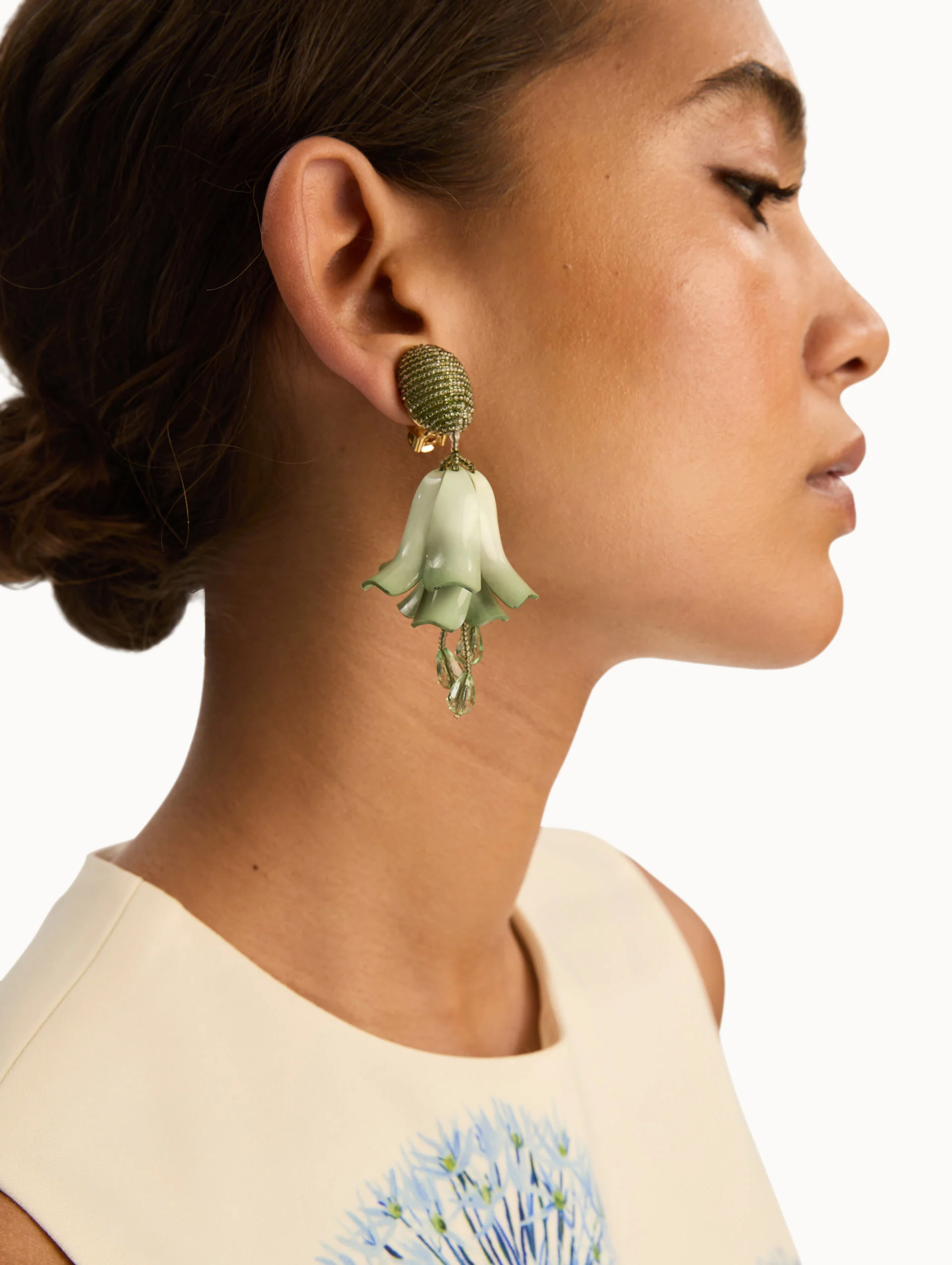 Impatiens Clip-On Earrings - Image 2