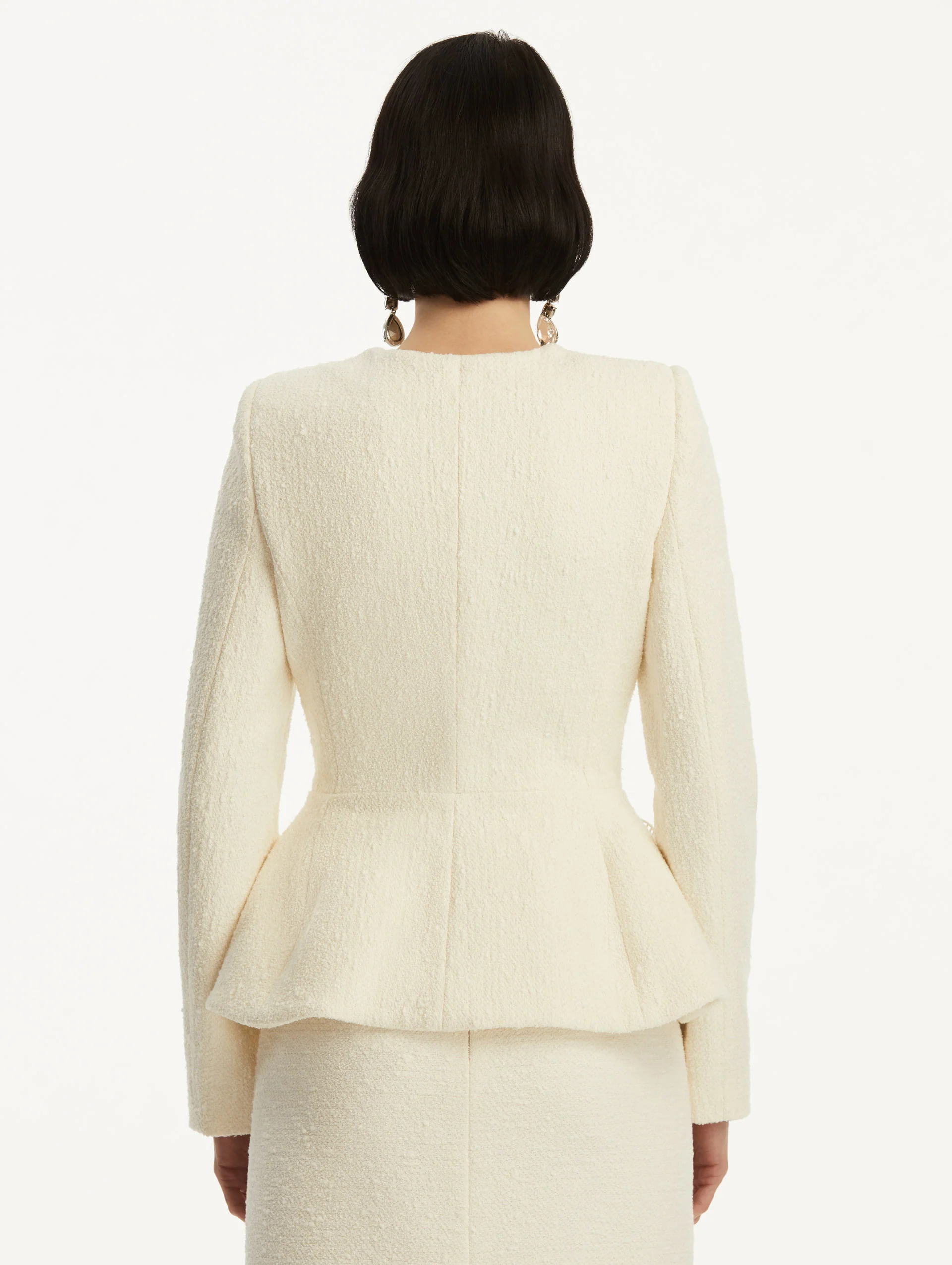 Orchid Embroidered Tweed Jacket - Image 4