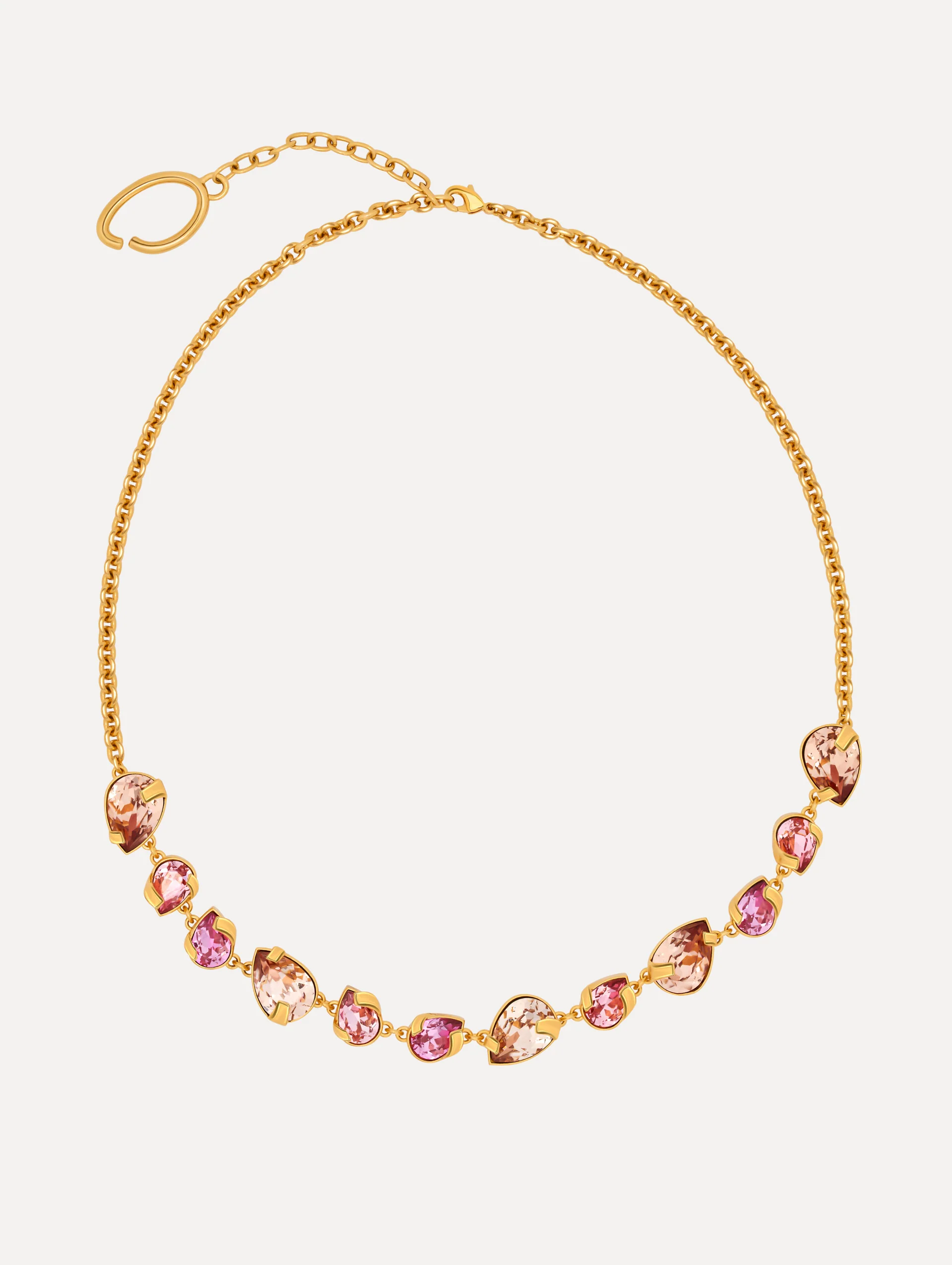 Pear-Cut Cluster Necklace