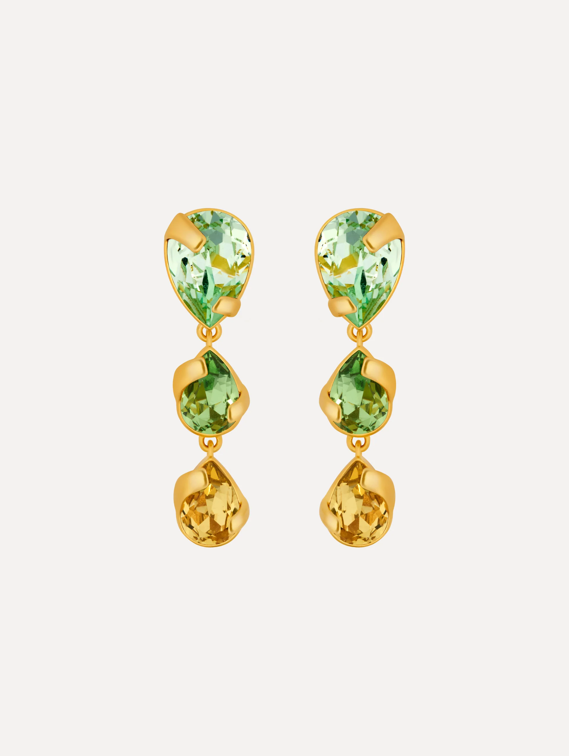 Pear-Cut Drop Earrings