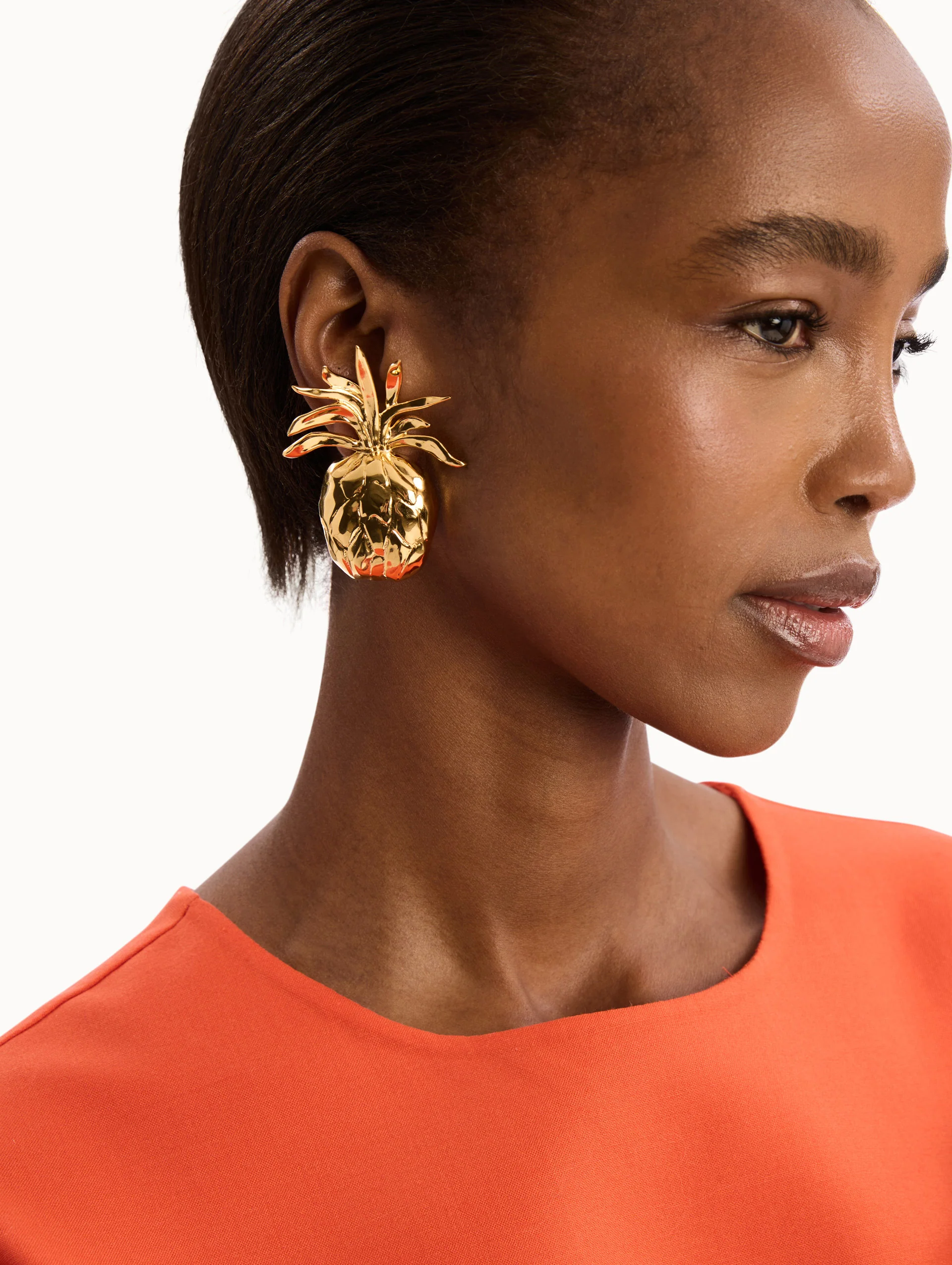 Pineapple Clip-On Earrings - Image 2