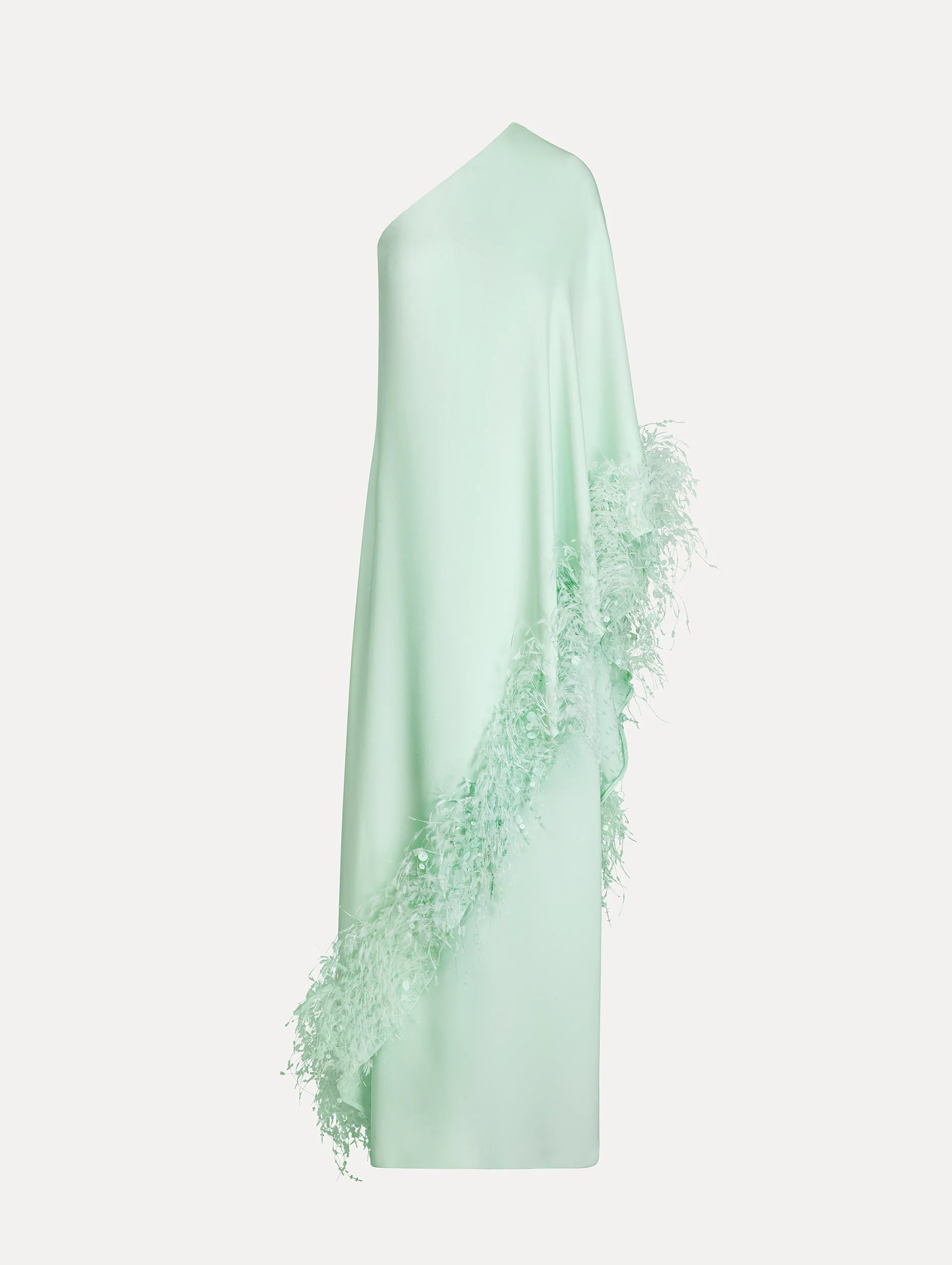 Point d’Esprit Feather Embroidered Caftan