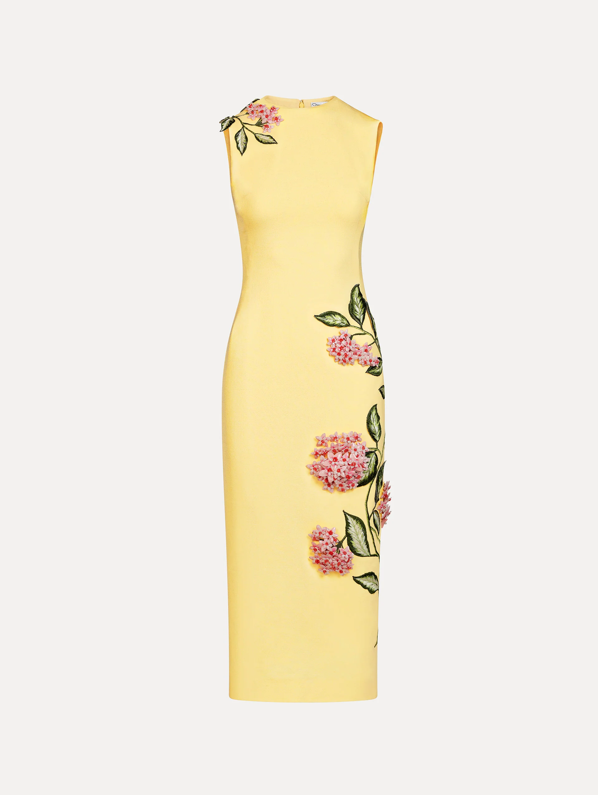 Porcelain Flower Embroidered Dress