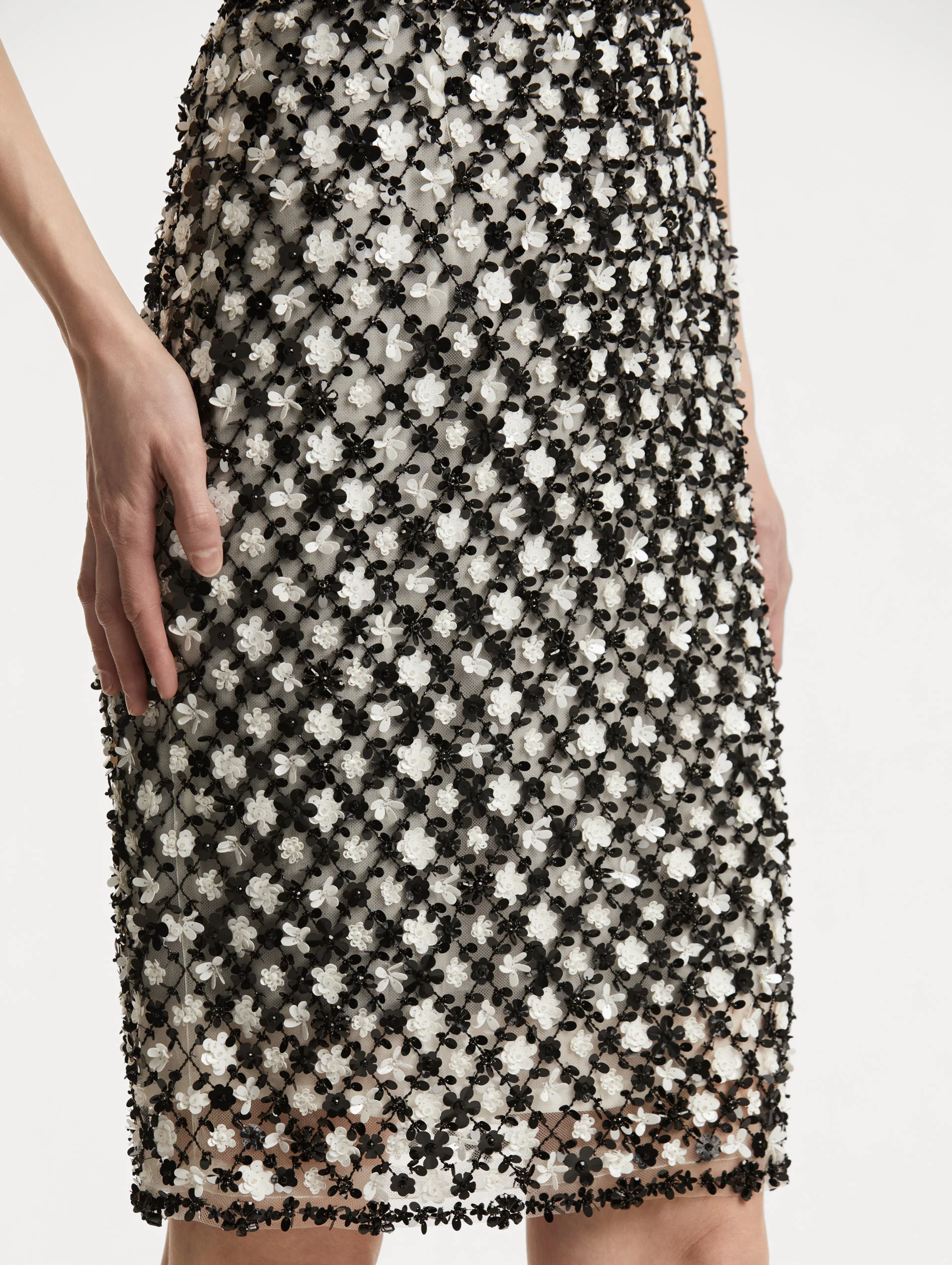 Sequin Floret Embroidered Skirt - Image 6