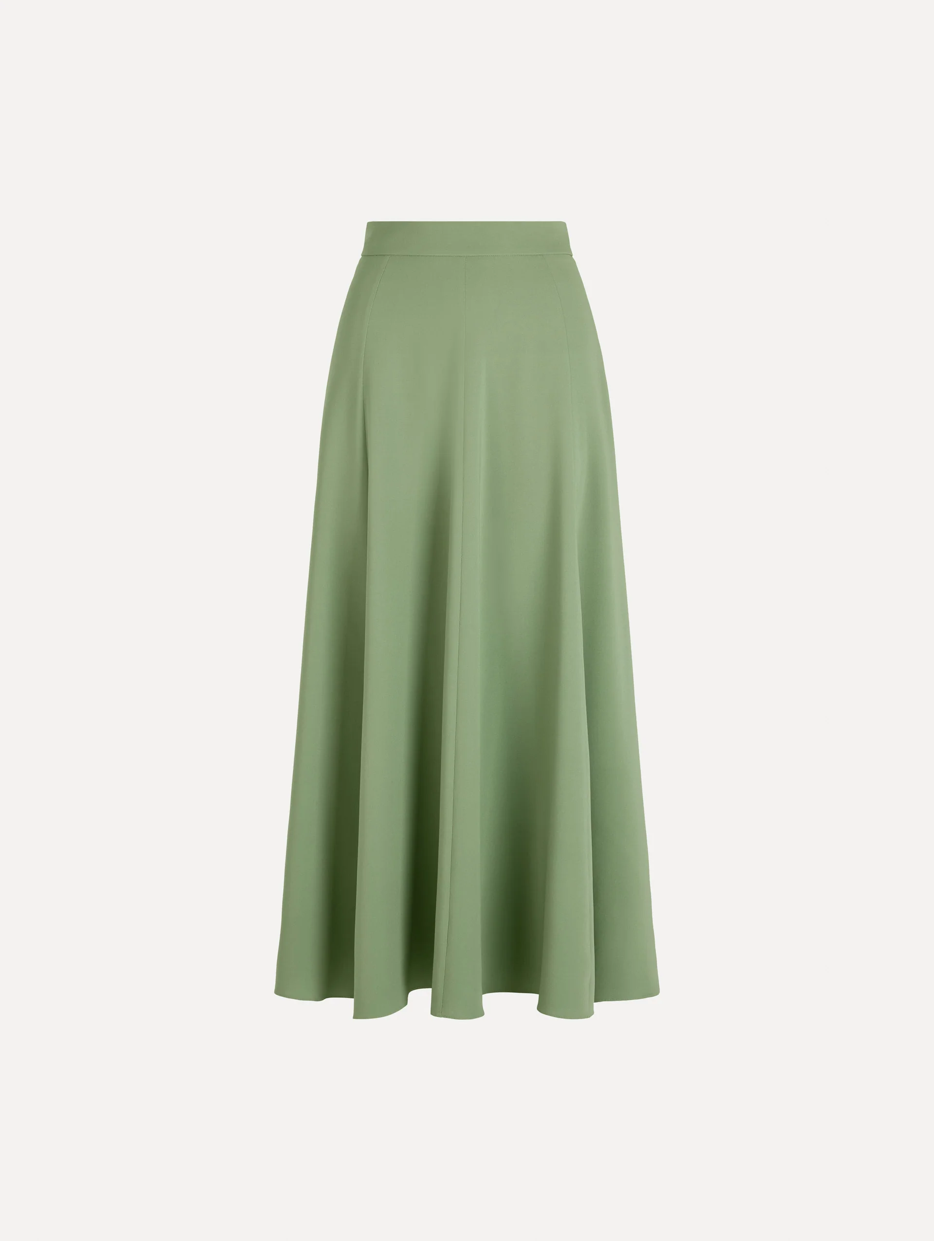 Silk Georgette Midi Skirt
