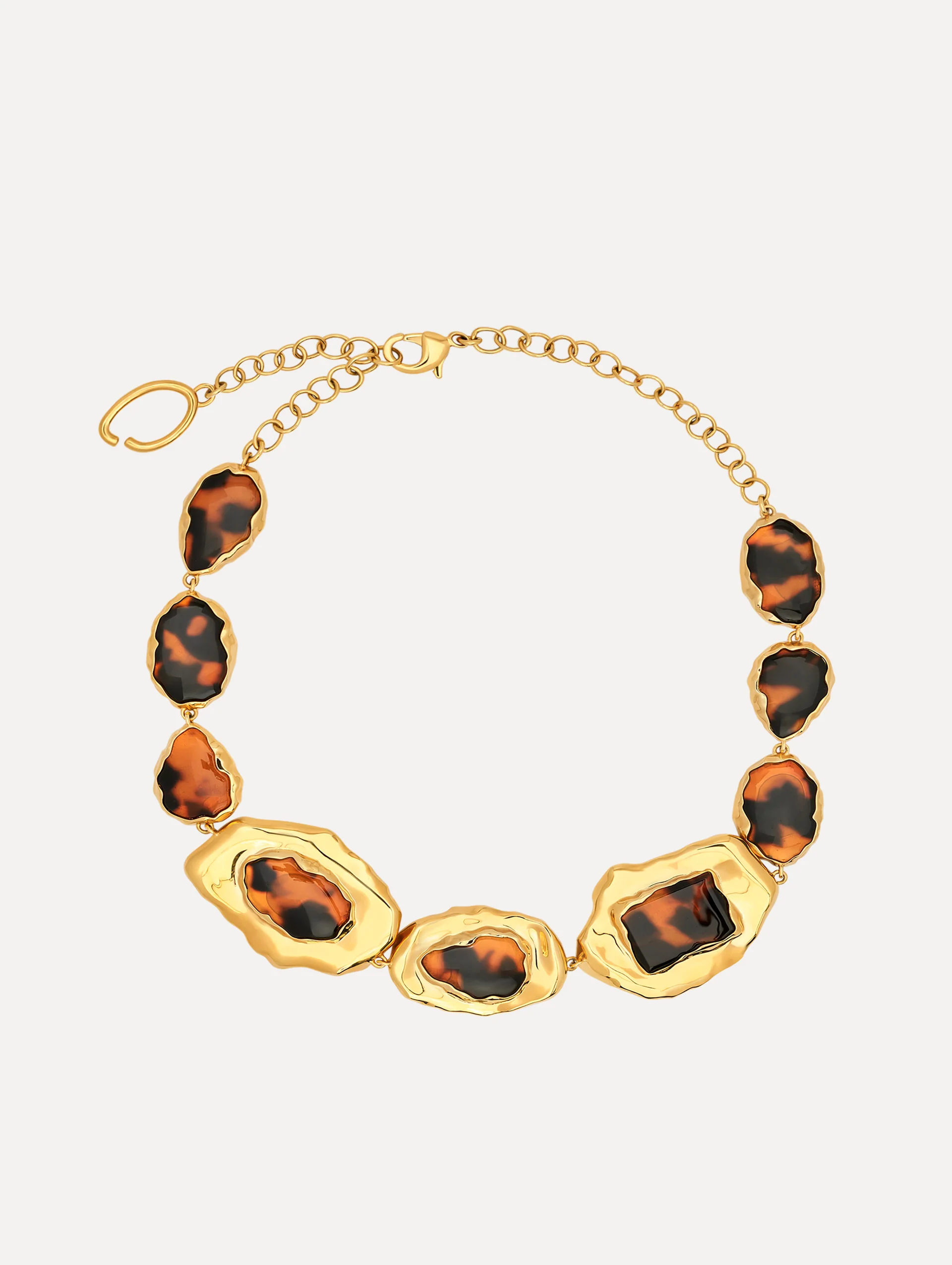 Tortoise Stone Collar Necklace