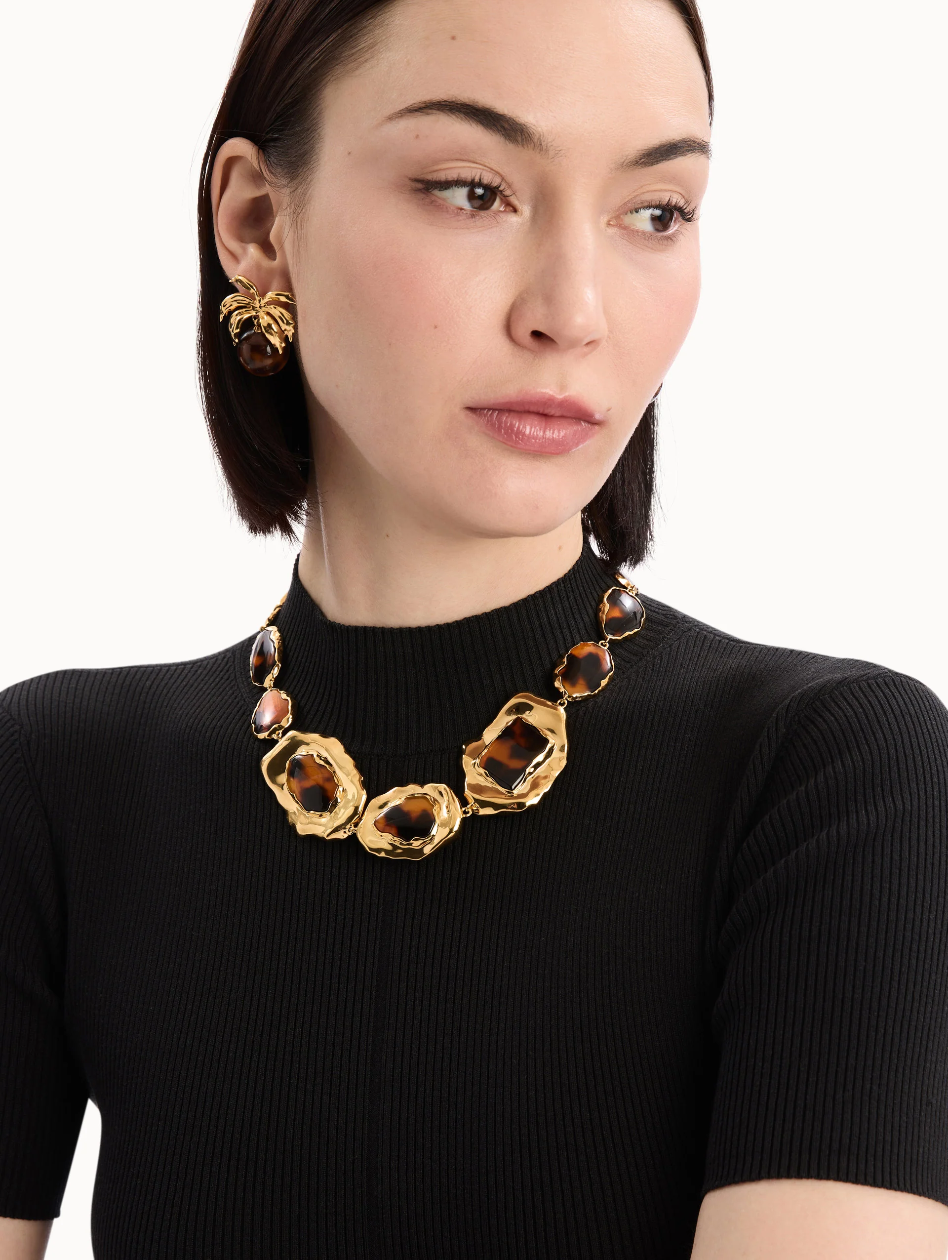 Tortoise Stone Collar Necklace - Image 3