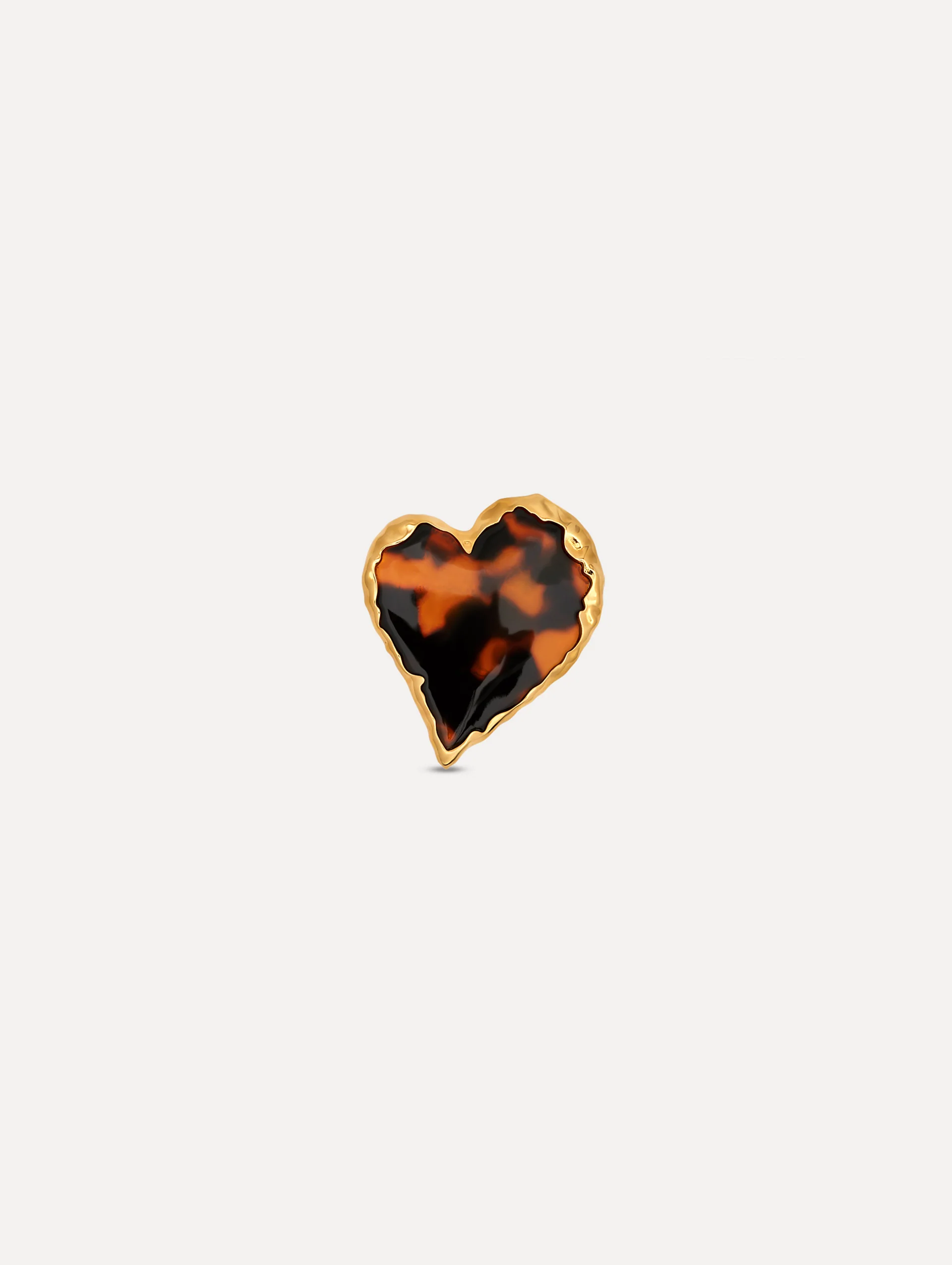 Tortoise Stone Heart Ring - Image 3