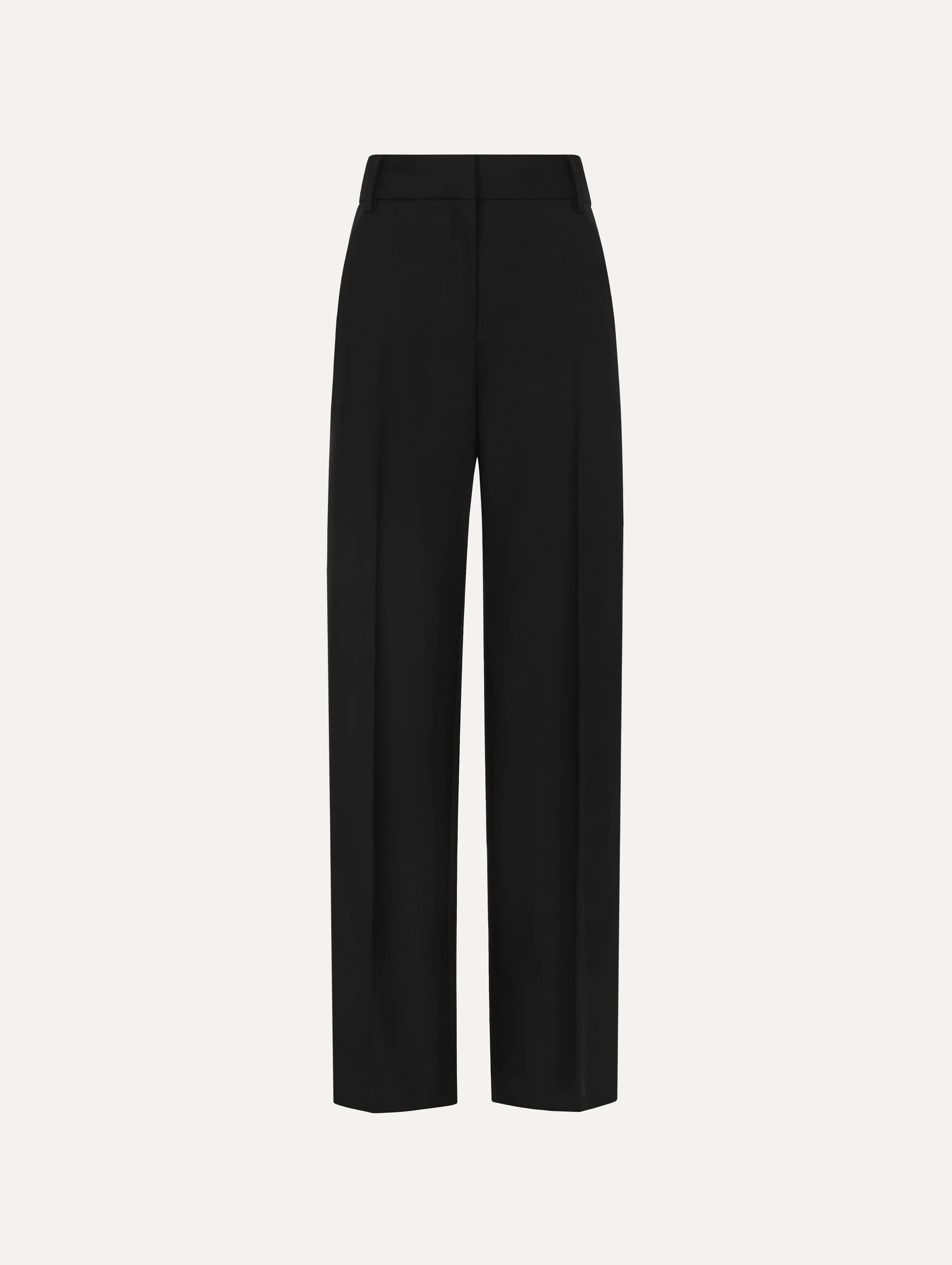 Wide-Leg Wool-Blend Pant