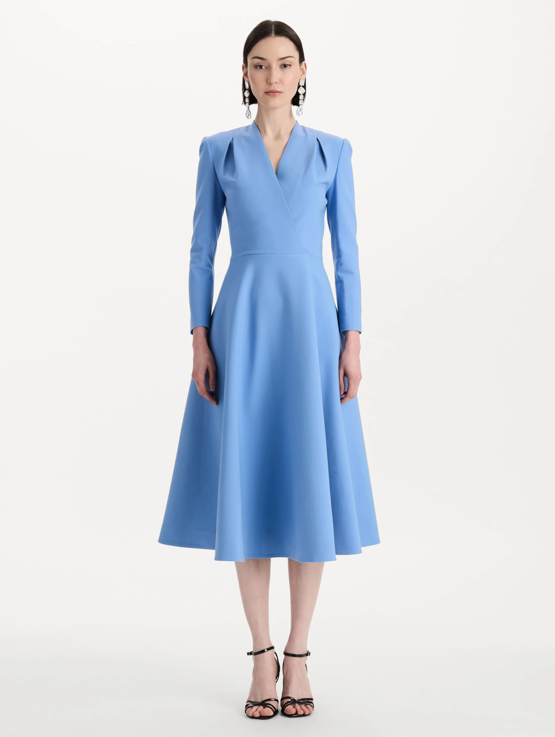 Wool-Blend Long-Sleeve Dress - Image 2