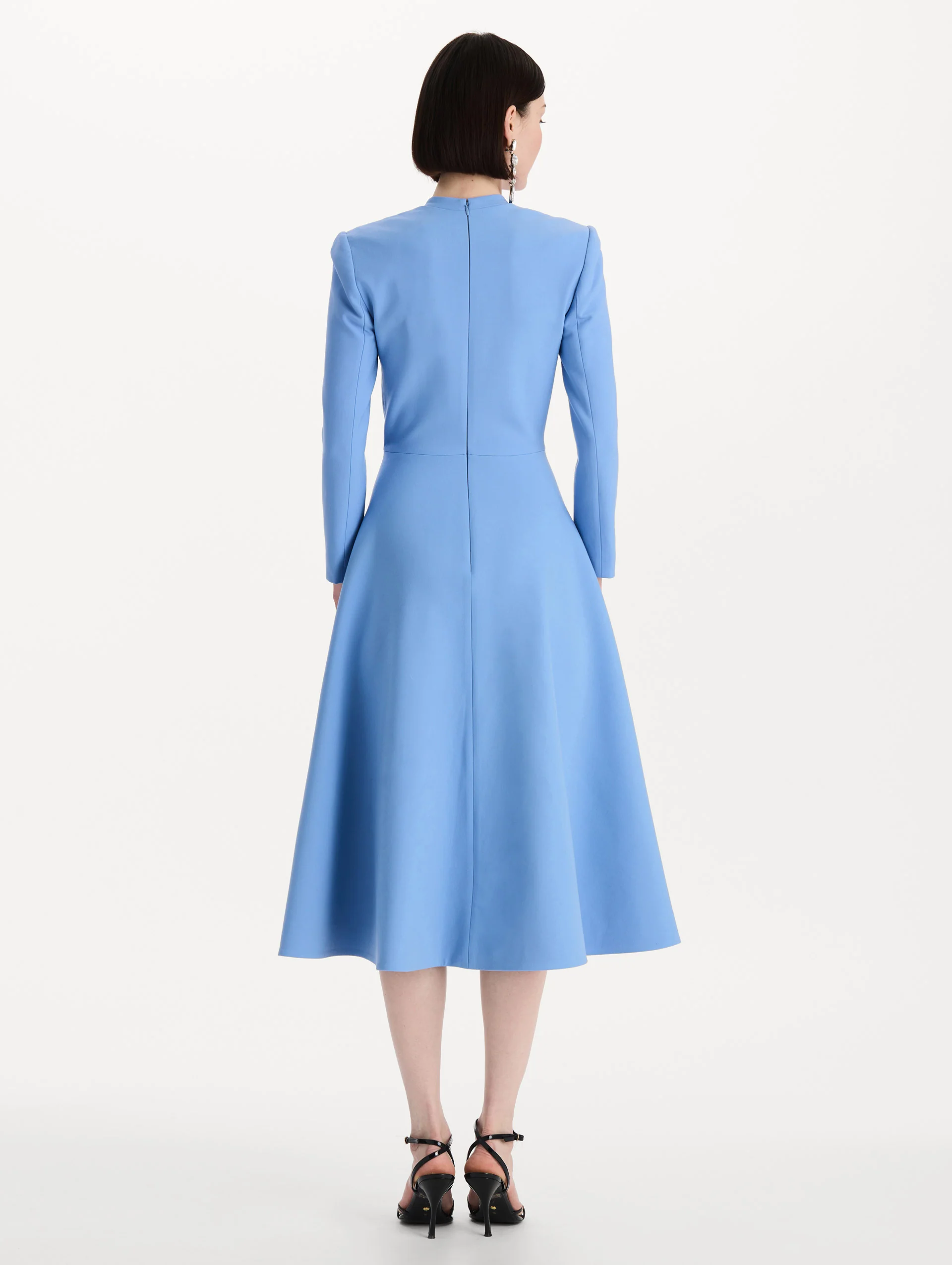 Wool-Blend Long-Sleeve Dress - Image 3