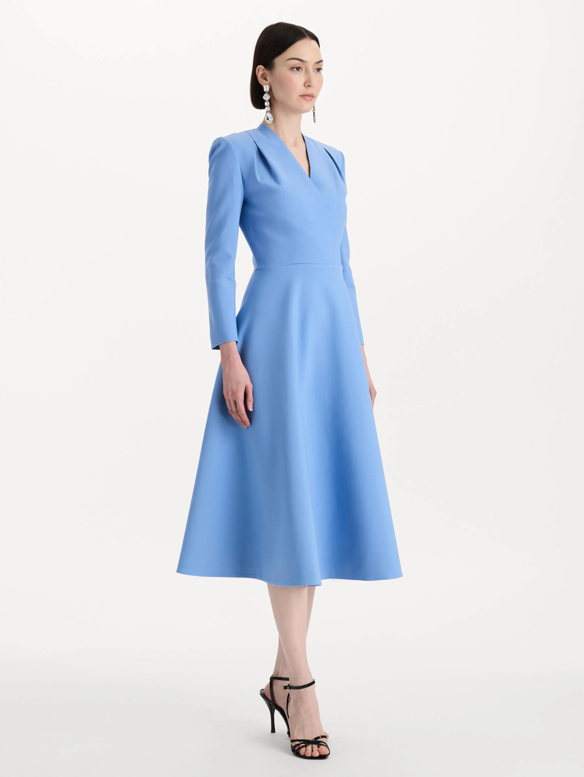 Wool-Blend Long-Sleeve Dress - Image 4