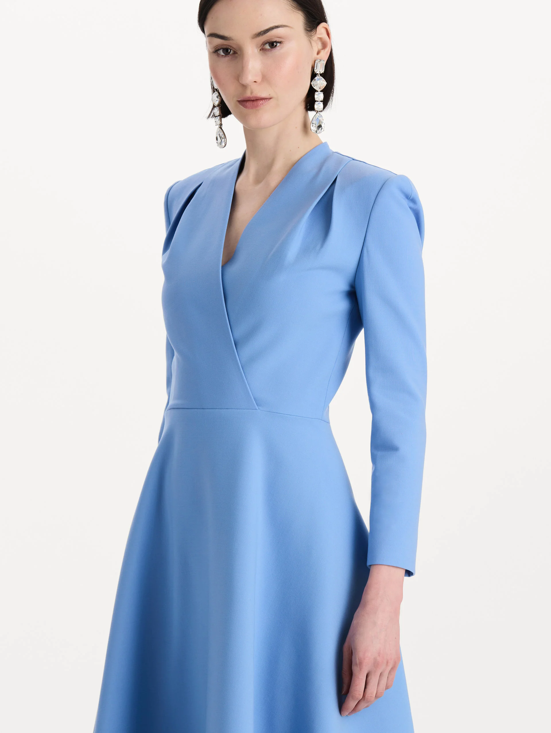 Wool-Blend Long-Sleeve Dress - Image 5